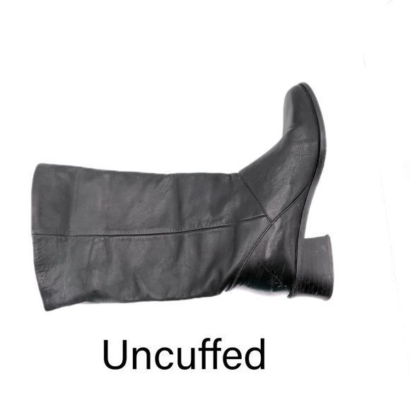 Rare Partners Black Leather vintage boots size 8.5 Tara - Picture 10 of 16